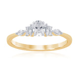 Luminesce Lab Grown 0.40 Carat Diamond Ring in 9ct Yellow Gold
