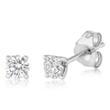 Luminesce Lab Grown 1/2 Carat Diamond Stud Earrings in  Sterling Silver