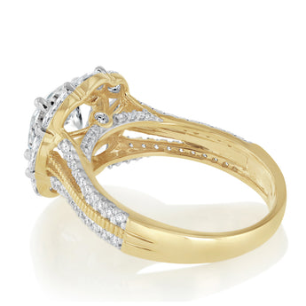 Luminesce Lab Grown 3.25 Carat Diamond Ring in 9ct Yellow Gold