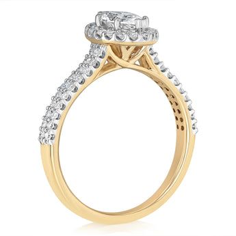 Luminesce Lab Grown 1.30 Carat Diamond Ring in 9ct Yellow Gold