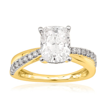 Luminesce Lab Grown 2.33 Carat Diamond Ring in 9ct Yellow Gold