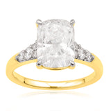 Luminesce Lab Grown 3.26 Carat Diamond Ring in 9ct Yellow Gold