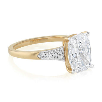 Luminesce Lab Grown 3.26 Carat Diamond Ring in 9ct Yellow Gold