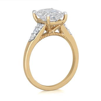 Luminesce Lab Grown 3.26 Carat Diamond Ring in 9ct Yellow Gold