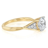 Luminesce Lab Grown 2.10 Carat Diamond Ring in 9ct Yellow Gold