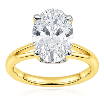 Luminesce Lab Grown 3.18 Carat Diamond Ring in 9ct Yellow Gold