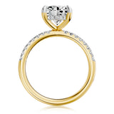 Luminesce Lab Grown 3.20 Carat Diamond Oval Ring in 9ct Yellow Gold