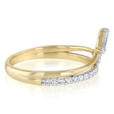 Luminesce Lab Grown 1/2 Carat Diamond Ring in 9ct Yellow Gold