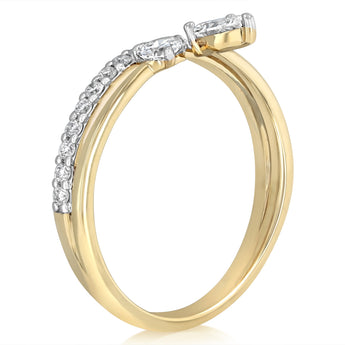 Luminesce Lab Grown 1/2 Carat Diamond Ring in 9ct Yellow Gold