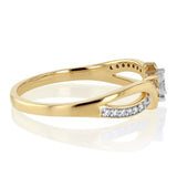 Luminesce Lab Grown 1/5 Carat Diamond Ring in 9ct Yellow Gold
