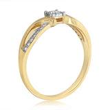 Luminesce Lab Grown 1/5 Carat Diamond Ring in 9ct Yellow Gold
