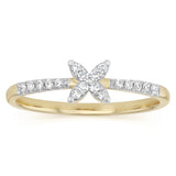 Luminesce Lab Grown 1/10 Carat Diamond Ring in 9ct Yellow Gold