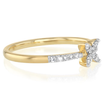 Luminesce Lab Grown 1/10 Carat Diamond Ring in 9ct Yellow Gold