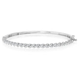 Luminesce Lab Grown 1 Carat Diamond Bangle in Gold Plated Sterling Silver