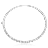 Luminesce Lab Grown 1 Carat Diamond Bangle in Gold Plated Sterling Silver