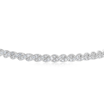 Luminesce Lab Grown 1 Carat Diamond Bangle in Gold Plated Sterling Silver