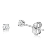 Luminesce Lab Grown 1/4 Carat Diamond Solitaire Stud Earrings in 9ct White Gold