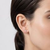 Luminesce Lab Grown 1/4 Carat Diamond Solitaire Stud Earrings in 9ct White Gold