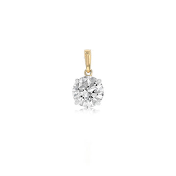 Luminesce Lab Grown 3/4 Carat Diamond Solitaire Pendant in 9ct Yellow Gold