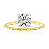 Luminesce Lab Grown 1 Carat Diamond Solitaire Ring in 9ct Yellow Gold