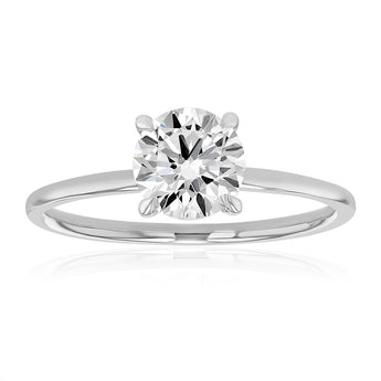 Luminesce Lab Grown 1 Carat Diamond Solitaire Ring in 9ct White Gold