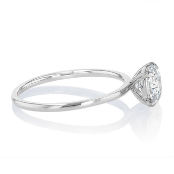 Luminesce Lab Grown 1 Carat Diamond Solitaire Ring in 9ct White Gold