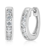 Luminesce Lab Grown 1/2 Carat Diamond Hoop Earrings in Sterling Silver