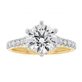 Luminesce Lab Grown 2.30 Carat Diamond Ring in 9ct Yellow Gold