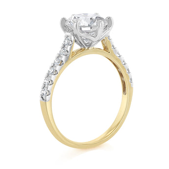 Luminesce Lab Grown 2.30 Carat Diamond Ring in 9ct Yellow Gold