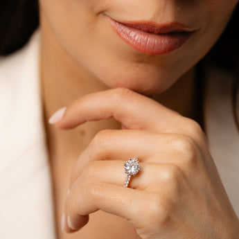 Luminesce Lab Grown 2.30 Carat Diamond Ring in 9ct White Gold