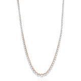 Luminesce Lab Grown 15 Carat Diamond Graduated Tennis Necklace in 9ct Yellow Gold