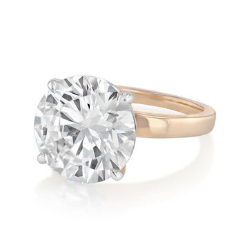 Luminesce Lab Grown 8 Carat Diamond Solitaire Ring in 9ct Yellow Gold