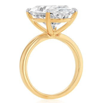 Luminesce Lab Grown 11 Carat Diamond Oval Solitaire Ring in 9ct Yellow Gold