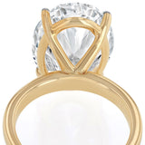 Luminesce Lab Grown 11 Carat Diamond Oval Solitaire Ring in 9ct Yellow Gold