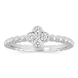 Luminesce Lab Grown 1/5 Carat Diamond Ring in Sterling Silver