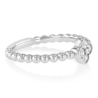 Luminesce Lab Grown 1/5 Carat Diamond Ring in Sterling Silver