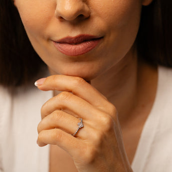 Luminesce Lab Grown 1/5 Carat Diamond Ring in Sterling Silver