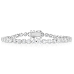 Luminesce Lab Grown 4.70 Carat Diamond Bracelet in Sterling Silver