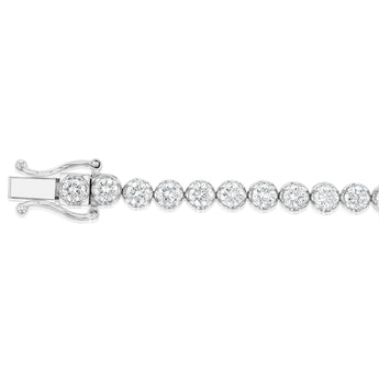 Luminesce Lab Grown 4.70 Carat Diamond Bracelet in Sterling Silver