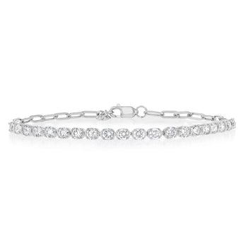 Luminesce Lab Grown 1.70 Carat Diamond Bracelet in Sterling Silver