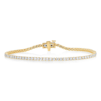 Luminesce Lab Grown 3 Carat Diamond Classic Bracelet in 9ct Yellow Gold