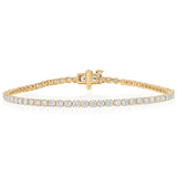 Luminesce Lab Grown 4 Carat Diamond Classic Bracelet in 9ct Yellow Gold
