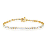 Luminesce Lab Grown 4 Carat Diamond Classic Bracelet in 9ct Yellow Gold
