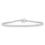 Luminesce Lab Grown 4 Carat Diamond Classic Bracelet in 9ct White Gold