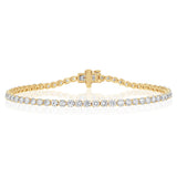 Luminesce Lab Grown 5 Carat Diamond Classic Bracelet in 9ct Yellow Gold