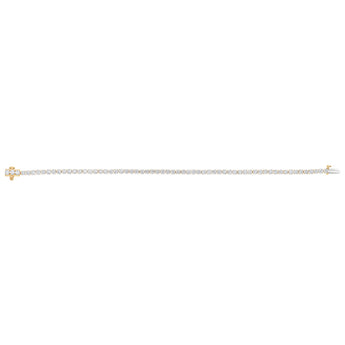 Luminesce Lab Grown 5 Carat Diamond Classic Bracelet in 9ct Yellow Gold