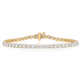 Luminesce Lab Grown 7 Carat Diamond Classic Bracelet in 9ct Yellow Gold