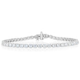 Luminesce Lab Grown 7 Carat Diamond Classic Bracelet in 9ct White Gold