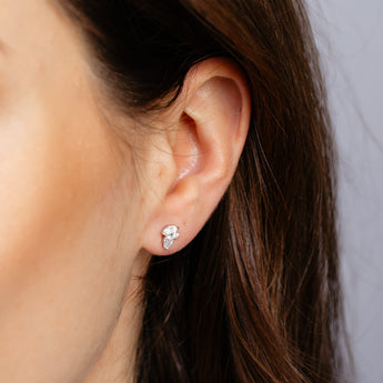 Luminesce Lab Grown 1/2 Carat Diamond Stud Earrings in 9ct White Gold