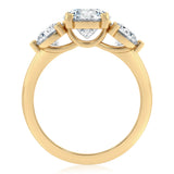 Luminesce Lab Grown 2.6 Carat Diamond Trilogy Ring in 9ct Yellow Gold